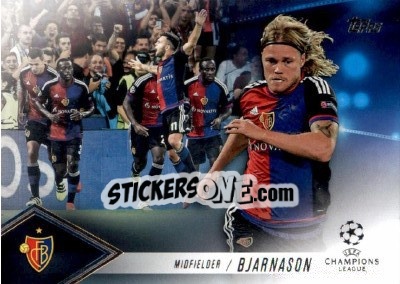 Sticker Birkir Bjarnason - UEFA Champions League Showcase 2016-2017 n. CP-BB - Topps