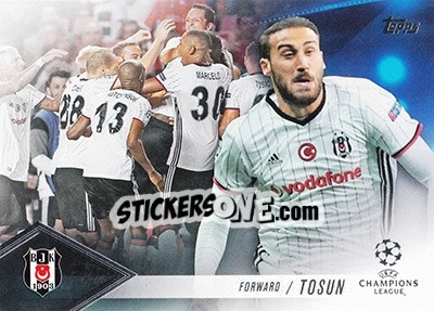 Sticker Cenk Tosun - UEFA Champions League Showcase 2016-2017 - Topps