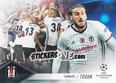 Sticker Cenk Tosun - UEFA Champions League Showcase 2016-2017 n. CP-CT - Topps