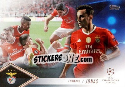 Sticker Jonas - UEFA Champions League Showcase 2016-2017 n. CP-J - Topps