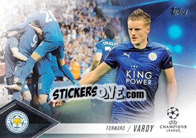 Sticker Jamie Vardy - UEFA Champions League Showcase 2016-2017 n. CP-JV - Topps
