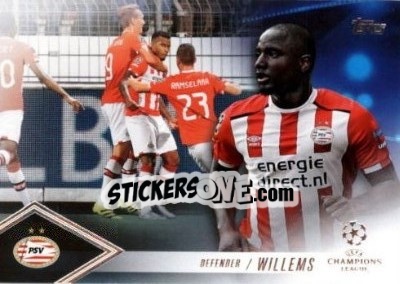 Sticker Jetro Willems - UEFA Champions League Showcase 2016-2017 - Topps