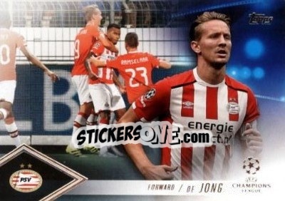 Sticker Luuk de Jong - UEFA Champions League Showcase 2016-2017 n. CP-LDJ - Topps