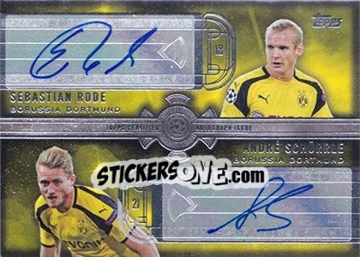Sticker Andre Schurrle /  Sebastian Rodeau - UEFA Champions League Showcase 2016-2017 n. CPA-SRO - Topps