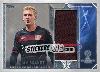 Sticker Julian Brandt - UEFA Champions League Showcase 2016-2017 n. KC-JB - Topps