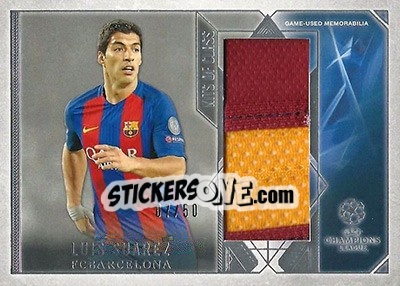 Sticker Luis Suarez - UEFA Champions League Showcase 2016-2017 n. KC-LS - Topps