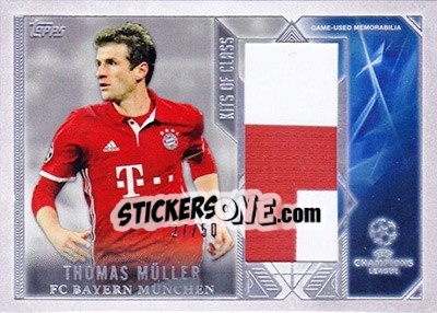 Sticker Thomas Muller - UEFA Champions League Showcase 2016-2017 - Topps