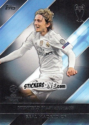 Sticker Luka Modric - UEFA Champions League Showcase 2016-2017 n. RM-4 - Topps