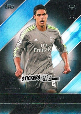 Sticker Raphaël Varane - UEFA Champions League Showcase 2016-2017 n. RM-7 - Topps