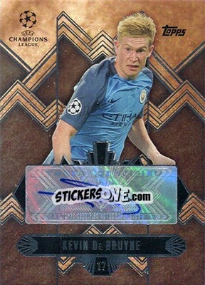 Sticker Kevin De Bruyne - UEFA Champions League Showcase 2016-2017 n. TCA-KD - Topps
