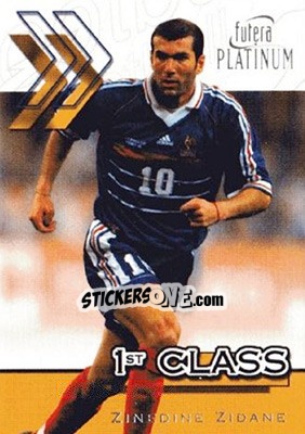 Cromo Zinedine Zidane - World Stars 2002 - Futera