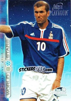 Cromo Zinedine Zidane - World Stars 2002 - Futera