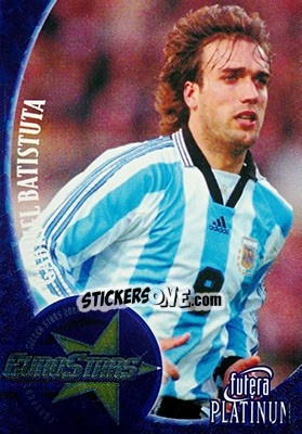 Sticker Gabriel Batistuta - World Stars 2002 n. EU2 - Futera