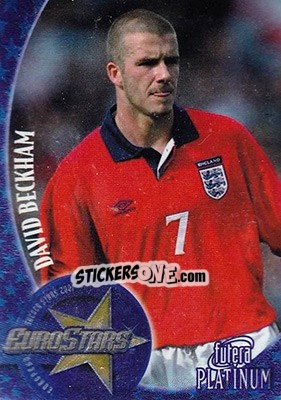 Sticker David Beckham - World Stars 2002 n. EU3 - Futera