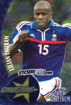 Sticker Lilian Thuram - World Stars 2002 n. EU15 - Futera
