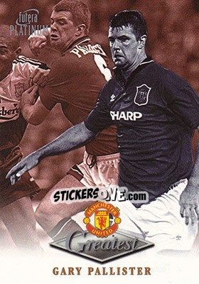 Cromo Gary Pallister - Manchester United Greatest Platinum 1999 - Futera