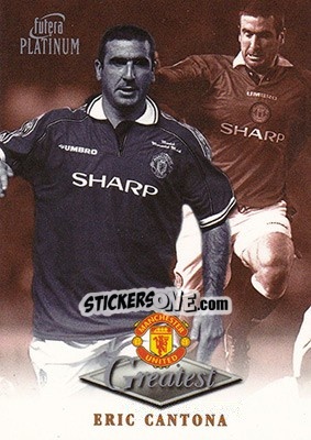 Figurina Eric Cantona - Manchester United Greatest Platinum 1999 - Futera