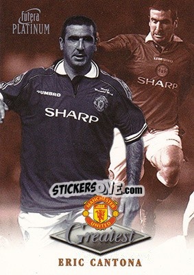 Sticker Eric Cantona - Manchester United Greatest Platinum 1999 n. 9 - Futera