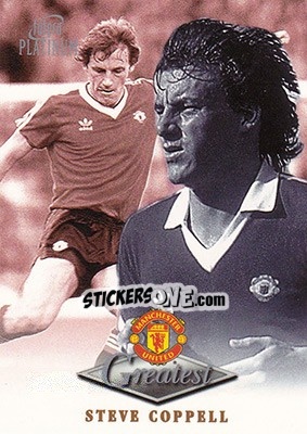 Figurina Steve Coppell - Manchester United Greatest Platinum 1999 - Futera