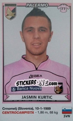 Sticker Jasmin Kurtic - Calciatori 2010-2011 n. UPD-PAL - Panini