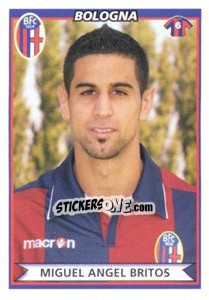 Sticker Miguel Angel Britos - Calciatori 2010-2011 n. 31 - Panini