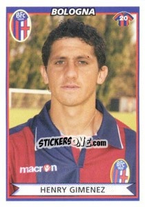 Cromo Henry Gimenez - Calciatori 2010-2011 - Panini