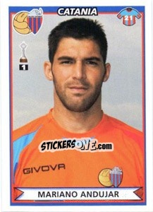 Sticker Mariano Andujar - Calciatori 2010-2011 n. 101 - Panini