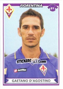 Sticker Gaetano D'Agostino - Calciatori 2010-2011 n. 184 - Panini