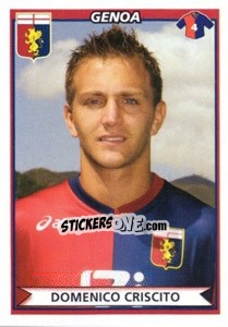 Sticker Domenico Criscito - Calciatori 2010-2011 n. 204 - Panini