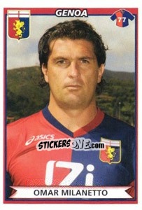 Sticker Omar Milanetto - Calciatori 2010-2011 n. 208 - Panini
