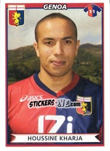 Cromo Houssine Kharja - Calciatori 2010-2011 - Panini