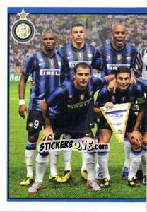 Figurina Squadra/1 (Inter) - Calciatori 2010-2011 - Panini