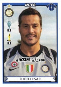 Sticker Julio Cesar - Calciatori 2010-2011 n. 221 - Panini