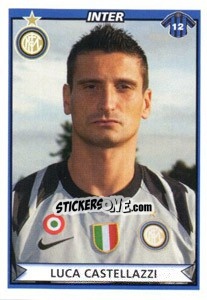 Sticker Luca Castellazzi - Calciatori 2010-2011 n. 222 - Panini