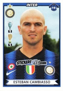 Sticker Esteban Cambiasso - Calciatori 2010-2011 n. 231 - Panini