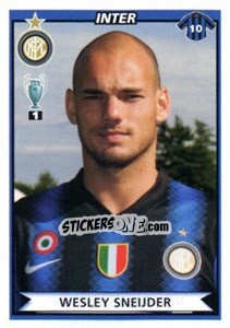 Sticker Wesley Sneijder - Calciatori 2010-2011 n. 236 - Panini