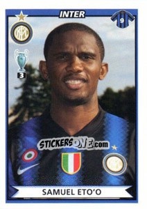 Sticker Samuel Eto'o - Calciatori 2010-2011 n. 239 - Panini