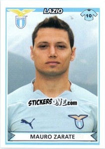 Sticker Mauro Zarate - Calciatori 2010-2011 n. 285 - Panini