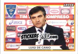 Sticker Luigi De Canio - Calciatori 2010-2011 n. 292 - Panini
