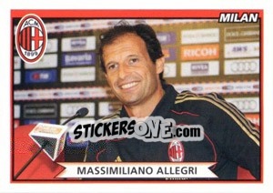 Sticker Massimiliano Allegri - Calciatori 2010-2011 n. 316 - Panini