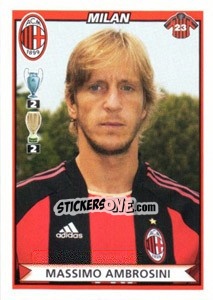 Sticker Massimo Ambrosini - Calciatori 2010-2011 n. 326 - Panini