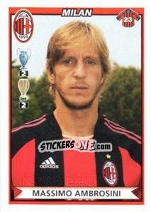 Figurina Massimo Ambrosini - Calciatori 2010-2011 - Panini