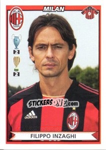 Sticker Filippo Inzaghi - Calciatori 2010-2011 n. 336 - Panini