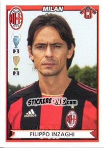 Figurina Filippo Inzaghi - Calciatori 2010-2011 - Panini