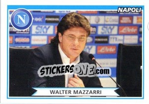 Figurina Walter Mazzarri - Calciatori 2010-2011 - Panini