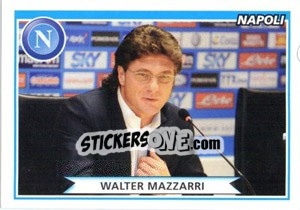 Sticker Walter Mazzarri - Calciatori 2010-2011 n. 340 - Panini