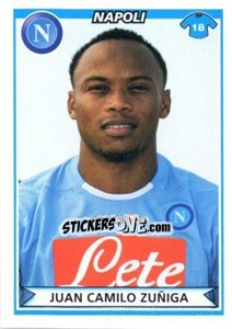 Sticker Juan Camilo Zuniga - Calciatori 2010-2011 n. 350 - Panini