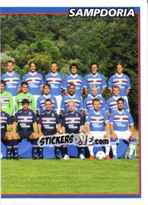 Figurina Squadra/2 (Sampdoria) - Calciatori 2010-2011 - Panini