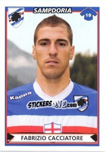 Sticker Fabrizio Cacciatore - Calciatori 2010-2011 n. 444 - Panini