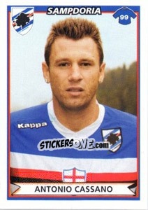 Sticker Antonio Cassano - Calciatori 2010-2011 n. 453 - Panini